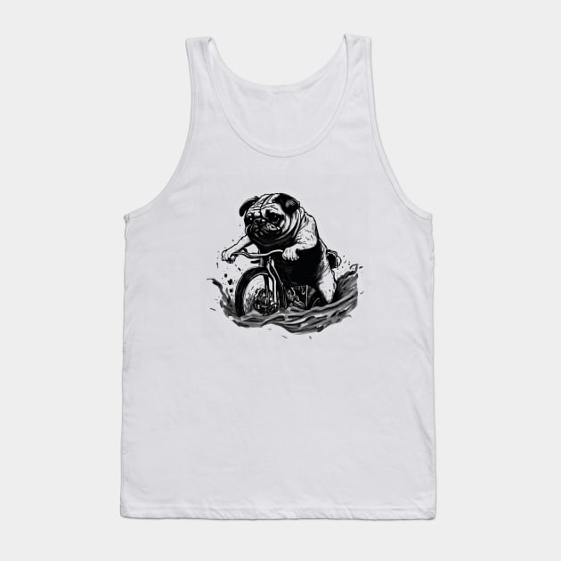 Pug Bike Life Tank Top by TheWanderingFools